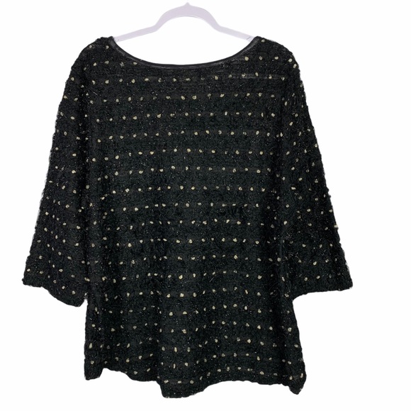 MissGuided Black Fuzzy Comfy Textured Sweater 2X - Picture 6 of 6